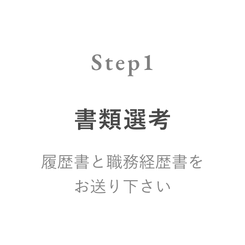 Step 1 書類選考